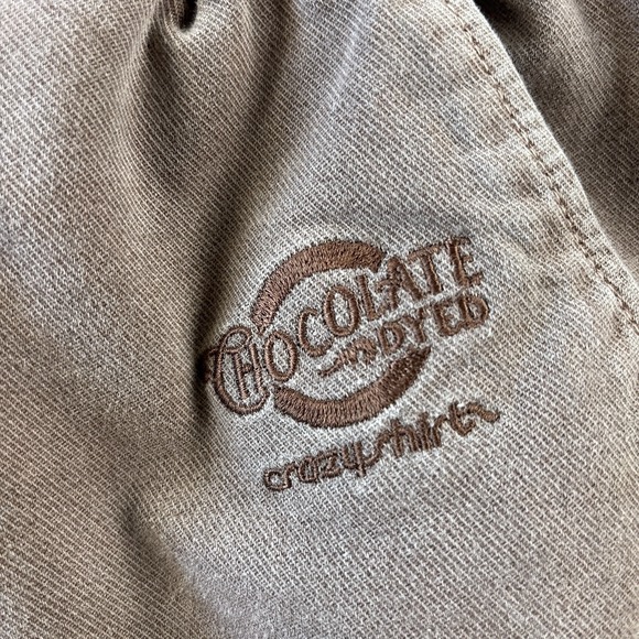 Crazy Shirts Hawaii Pants Mens Large Joggers Chocolate Dyed Beige Drawstring - Picture 5 of 15